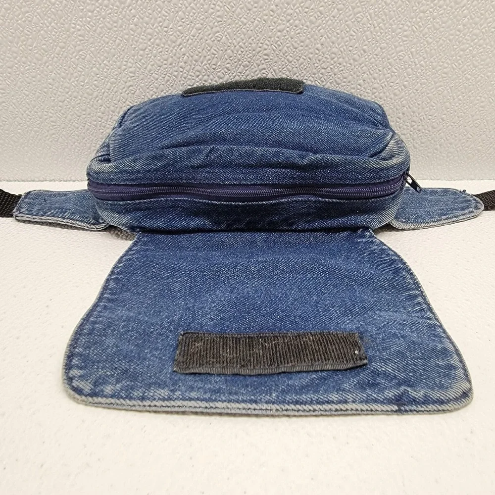 Vintage Arizona Jean Co. Kids Blue Denim Fanny Pack Waist Bag 90s - Adjustable
